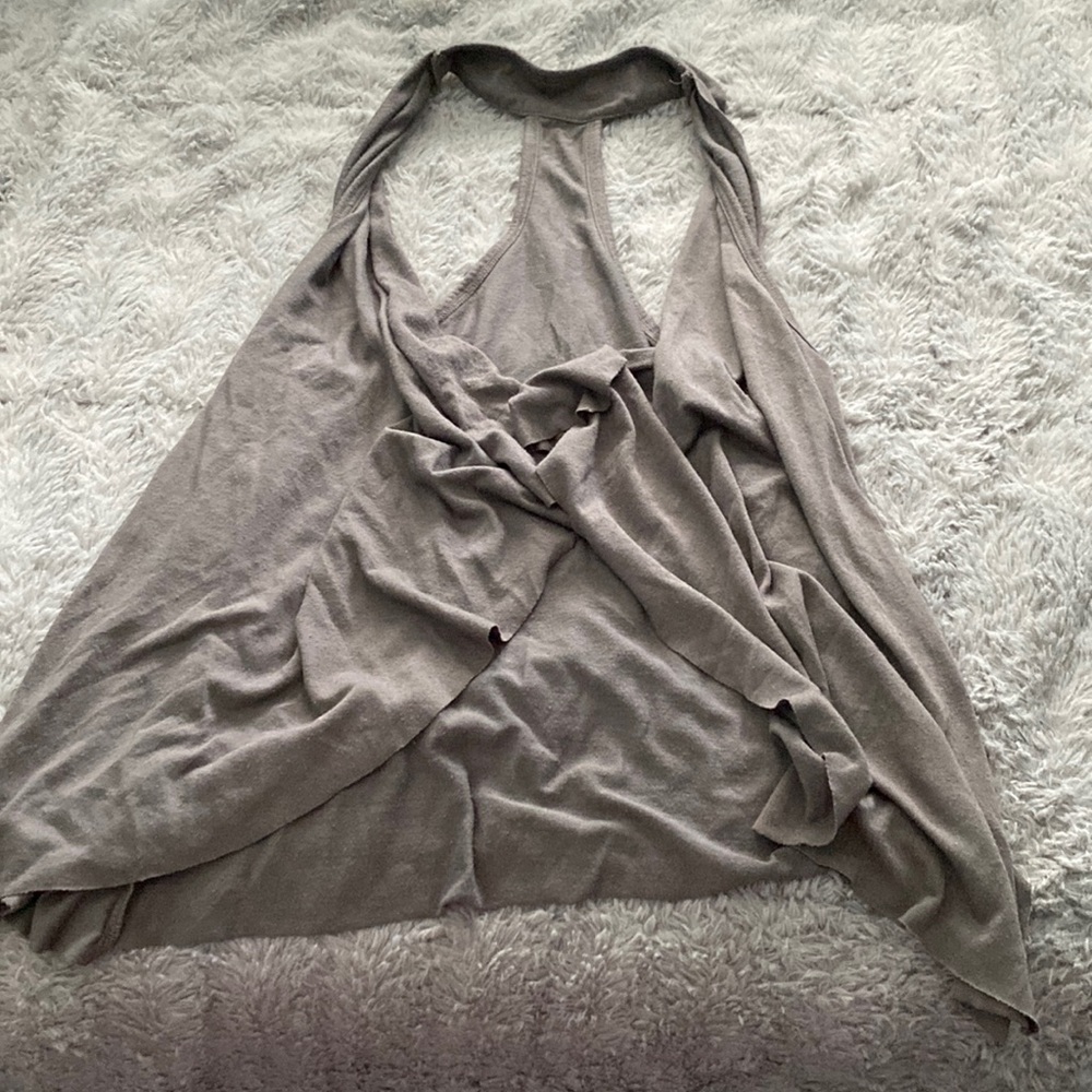 Plain dark grey little Shaw/ cardigan for children